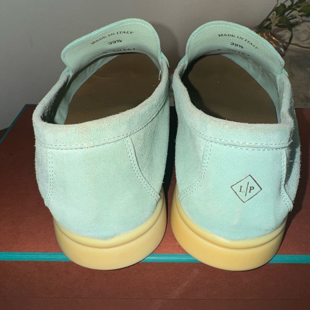 Loro Piana summer walk charm loafer in mint/ light blue - Picture 8 of 12